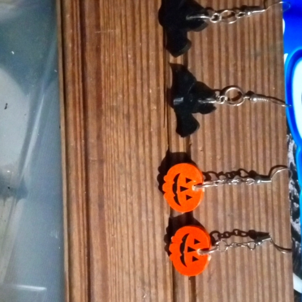 Earrings handmade 2"long